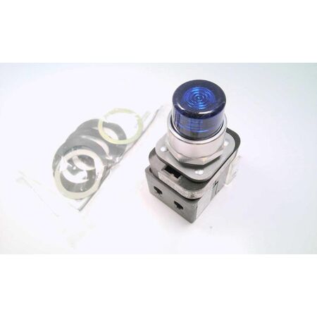 Allen-Bradley 800TQBH2B Momentary Blue LED Push Button 30mm