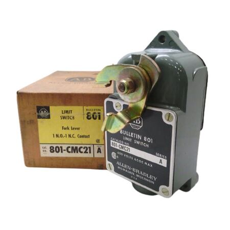 Allen-Bradley 801CMC21 General Purpose Limit Switch Fork Lever Type