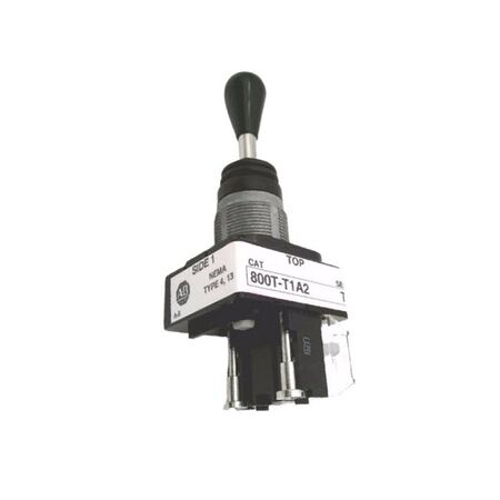 Allen-Bradley 800TT1A2XEXX Toggle Switch 30mm One-Way Up-Spring Return