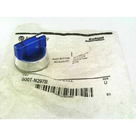 Allen-Bradley 800TN297B Blue Illuminated Selector Switch Cap