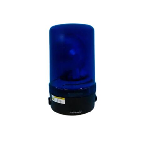 Allen-Bradley 855BLS24RH6 Blue Rotating Halogen Beacon