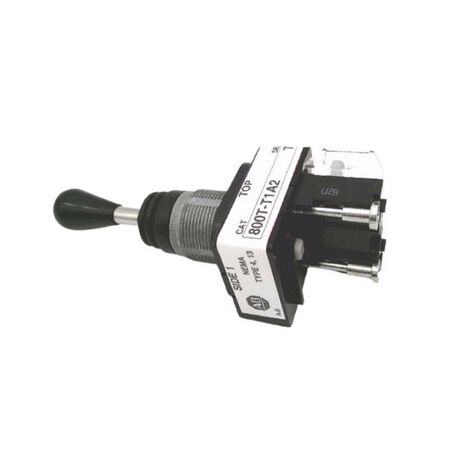Allen-Bradley 800TT1A2XEXX Toggle Switch 30mm One-Way Up-Spring Return