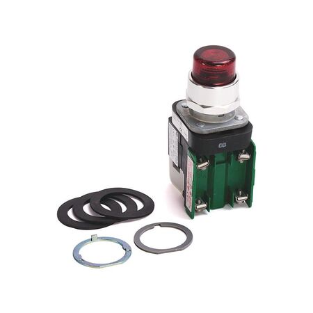 Allen-Bradley 800TQBH2R 30mm Momentary Pushbutton Red LED