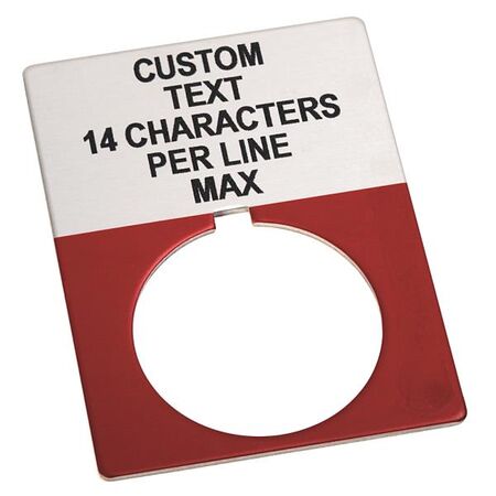 Allen-Bradley 800TX621JE Jumbo Red Legend Plate