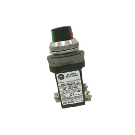 Allen-Bradley 800TQCL224 30mm Unit Cluster Pilot Light 24V AC/DC