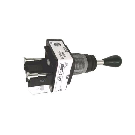 Allen-Bradley 800TT1A2XEXX Toggle Switch 30mm One-Way Up-Spring Return