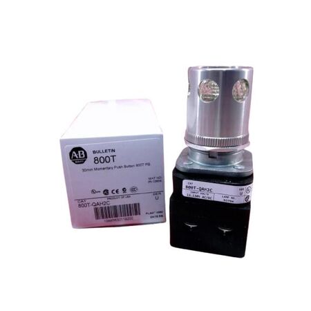 Allen-Bradley 800TQAH2C Momentary Push Button 30mm Full Voltage LED
