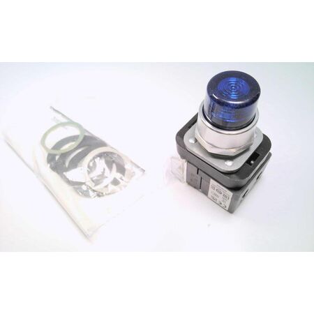 Allen-Bradley 800TQBH2B Momentary Blue LED Push Button 30mm