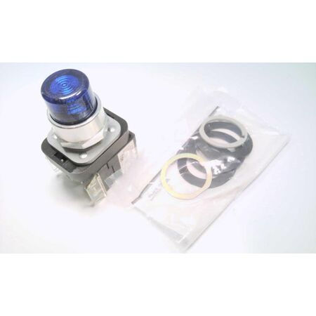 Allen-Bradley 800TQBH2B Momentary Blue LED Push Button 30mm