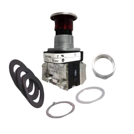 Allen-Bradley 800TFXQ24RA Illuminated Push-Pull Mushroom Head Push Button