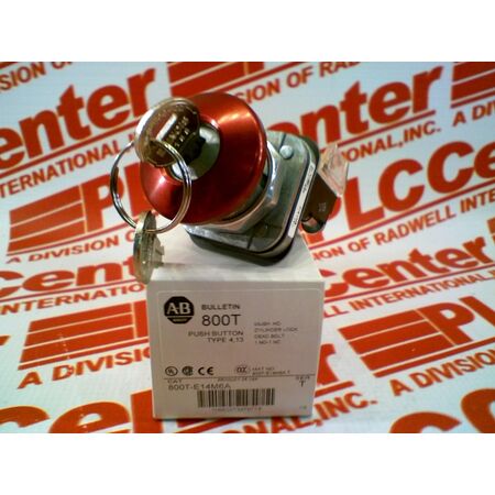Allen-Bradley 800TE14M6A Type 4/13 Cylinder Lock Push Button