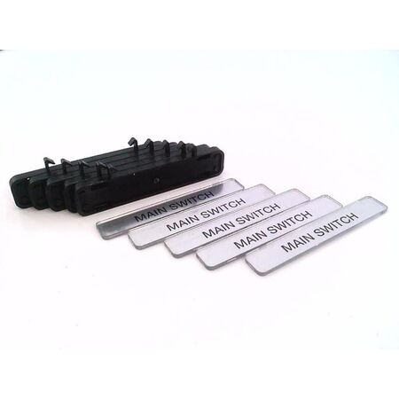 Allen-Bradley Legend Plate for Size 8 Bezels with 'Main Switch' Text