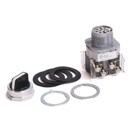 Allen-Bradley 800TJ4KE7B Selector Switch with White Knob Insert