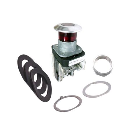 Allen-Bradley 800TFXQ24RA5 Illuminated Push-Pull Mushroom Head Push Button