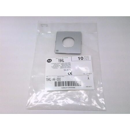 Allen-Bradley Legend Plate Size 4 (48mm x 48mm) No Text