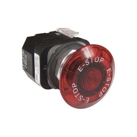 Allen-Bradley 800TFXJEPH16RA1 Red Jumbo Mushroom Pushbutton with Illuminator