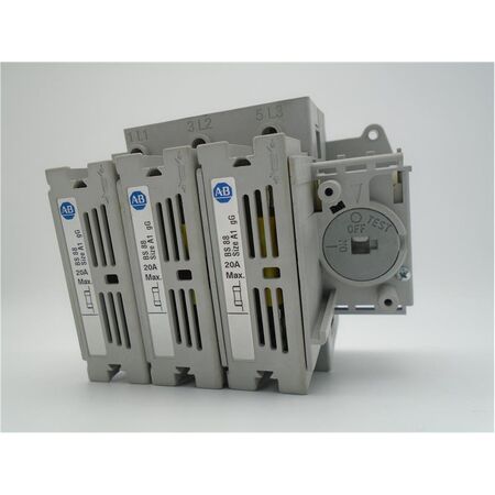 Allen-Bradley Bulletin 194R 3 Pole 20 Amp Fused Disconnect Switch