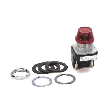 Allen-Bradley 800TCQ10R Red Pilot Light 30.5mm Metal Type 4/13