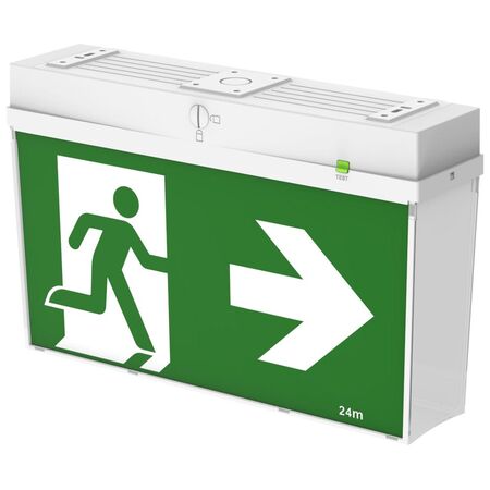 All-In-One 24m LED Exit Luminaire - Gen2 (All-In-One 24m Running Man LED Exit Luminaire Gen2)