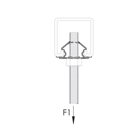 CADDY QUICK INSERT STRUT NUT M6 (Caddy Quick Insert Strut Nut M6)