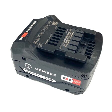 Li-Ion 18V 5.2Ah Rechargeable Battery (Cembre Li-Ion 18V 5.2Ah Rechargeable Battery)