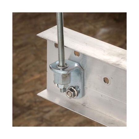 CADDY L BRACKET WITH M10 ROD LOCK (Caddy  lL bracket with M10 Rod Lock)