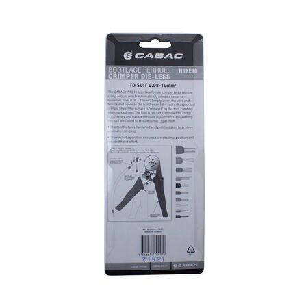 Die-less Bootlace Crimper 0.08-10mm2 (Die-Less Bootlace Crimper 0.08-10mm2)