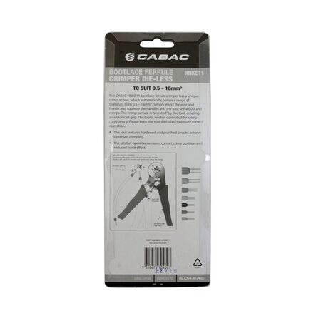 Die-less Bootlace Crimper 0.5-16mm2 (Die-Less Bootlace Crimper 0.5-16mm2)