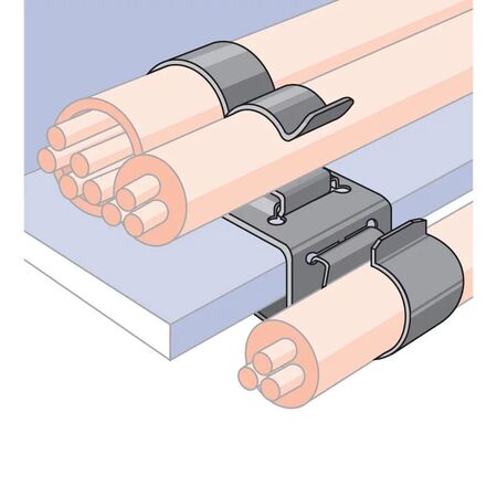 CADDY SNAP CLIP ADAPTER 12-20MM FLANGE (Caddy Snap Clip adapter 12-20mm flange -3 parallel 24SC clips)