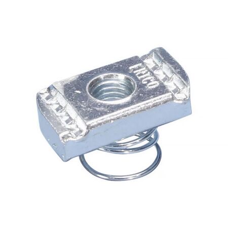 CADDY STRUT NUT W/ SPRING M8 (Caddy Strut Nut with Spring M8)