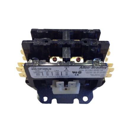Allen-Bradley 400DP30NJ2 Definite Purpose Contactor 2 Pole 28 Amp 24 VAC