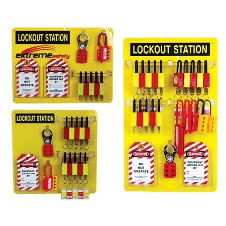 LOCKOUT 20 STN 15LOCKS 7HASP 20TAGS KIT (Lockout 20 Stn 15Locks 7Hasp 20Tags Kit)