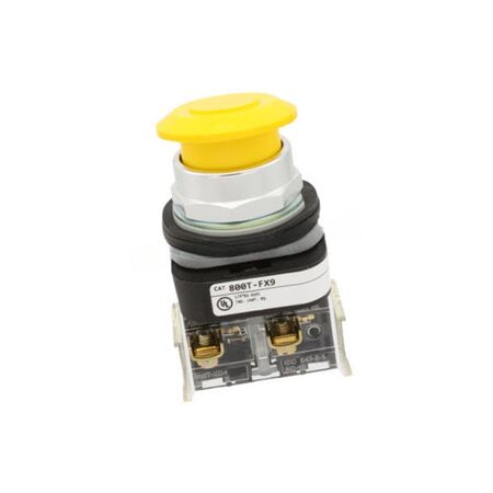 Allen-Bradley 800TCFX9A5 Push Button Mushroom Head Yellow