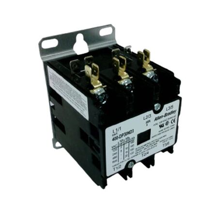Allen-Bradley 400DP30ND3 Definite Purpose Contactor 30 Amp 120 VAC