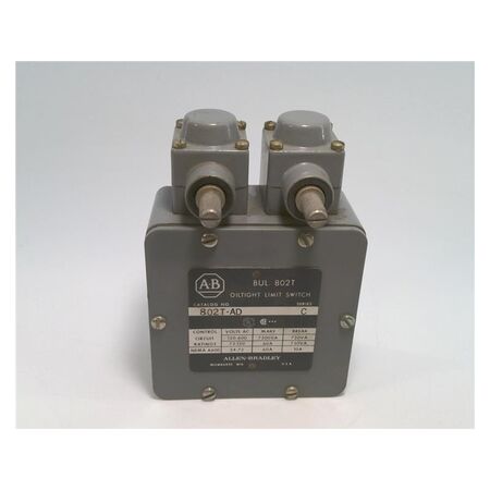 Allen-Bradley 802TAD Limit Switch NEMA Type 4/13 Lever Type