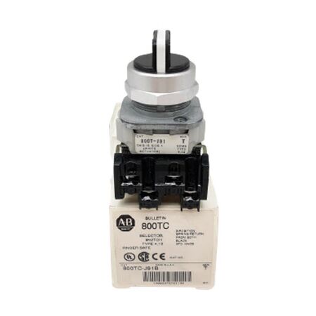 Allen-Bradley 800TCJ91B 30mm 3 Position Selector Switch