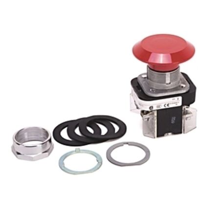 Allen-Bradley 800TCFXJ6A5S Push-Pull Jumbo Mushroom Head Device Red