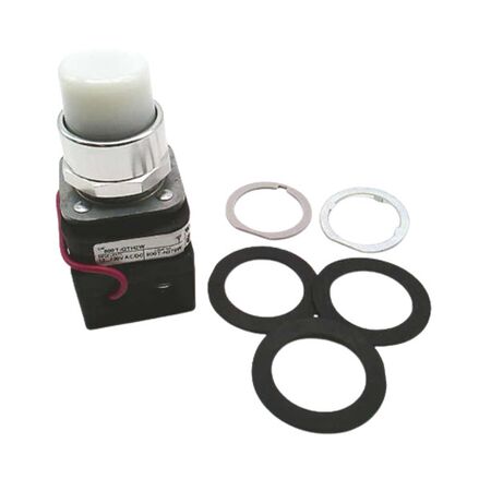 Allen-Bradley 800TQTH2W White LED Pilot Light 30mm Full Voltage Push to Test
