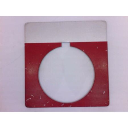 Allen-Bradley 800MRW600 Blank Legend Plate Red 22mm