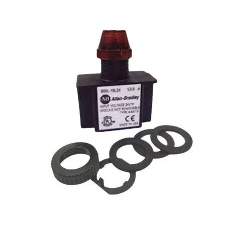 Allen-Bradley 800L18L24R Red LED Pilot Indicator Light 24V AC/DC