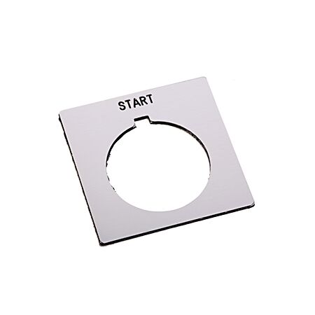 Allen-Bradley 800HW526 Legend Plate 30mm Push Button Start White