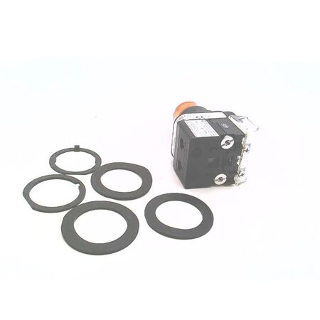 Allen-Bradley 800HQRBH2A 30mm Momentary Amber LED Pushbutton