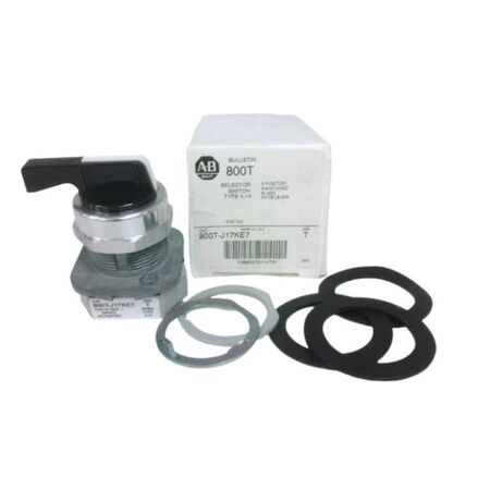 Allen-Bradley 800TJ17KE7 30mm 3 Position Selector Switch