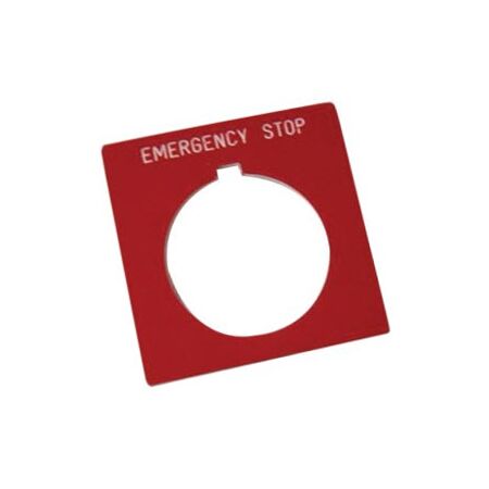 Allen-Bradley 800HW373J Legend Plate Jumbo 30mm for Push-Button Emergency Stop