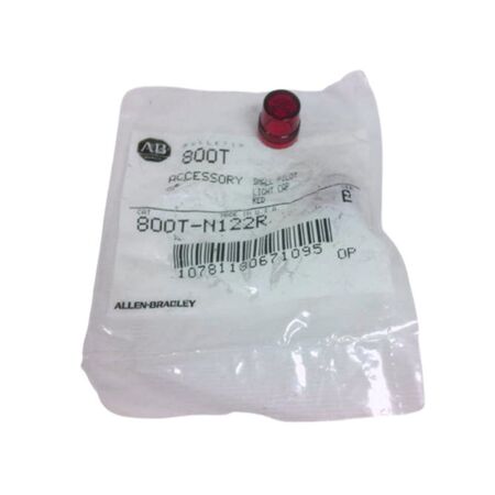 Allen-Bradley 800TN122R Red Lens Replacement for 18mm 800T Series Pushbutton