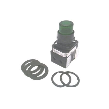 Allen-Bradley 800HQRBH2G Momentary Pushbutton Green LED 30mm
