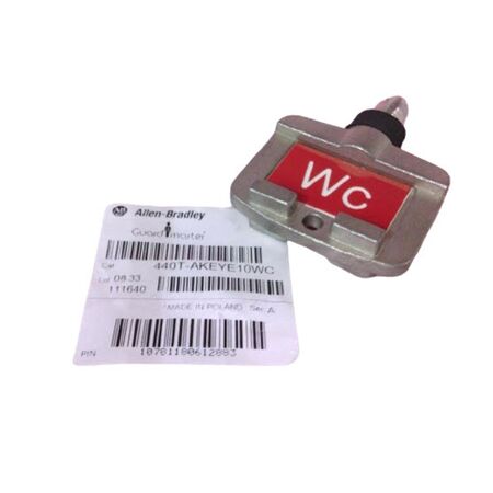 Allen-Bradley 440TAKEYE10WC Trapped Key Interlock Standard Key Red