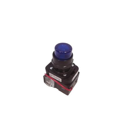 Allen-Bradley 800HCQRTH2B Blue LED Pilot Light 30mm Full Voltage Push to Test