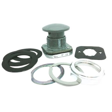 Allen-Bradley 800TD4 Momentary Push Button Mushroom Head Gray