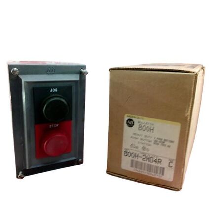 Allen-Bradley 800H2HG4R Push Button Station 30mm 2 Unit